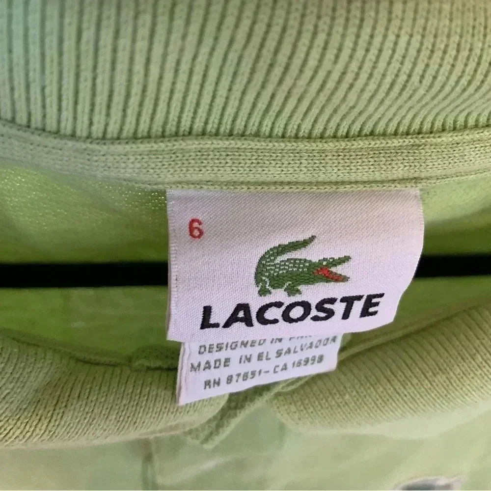 Lacoste green apple  polo shirt - Picture 6 of 6